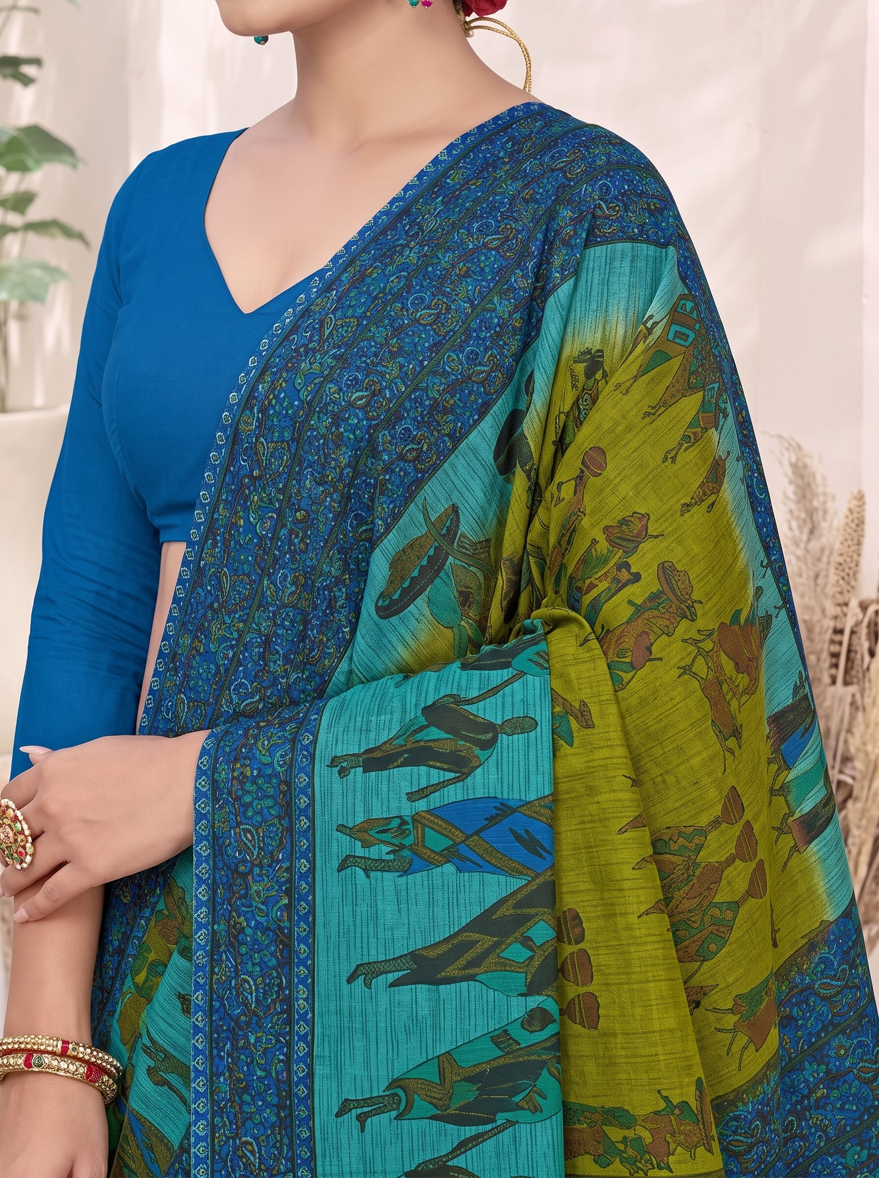 Shared pallu close-up [sku:BV-24272]