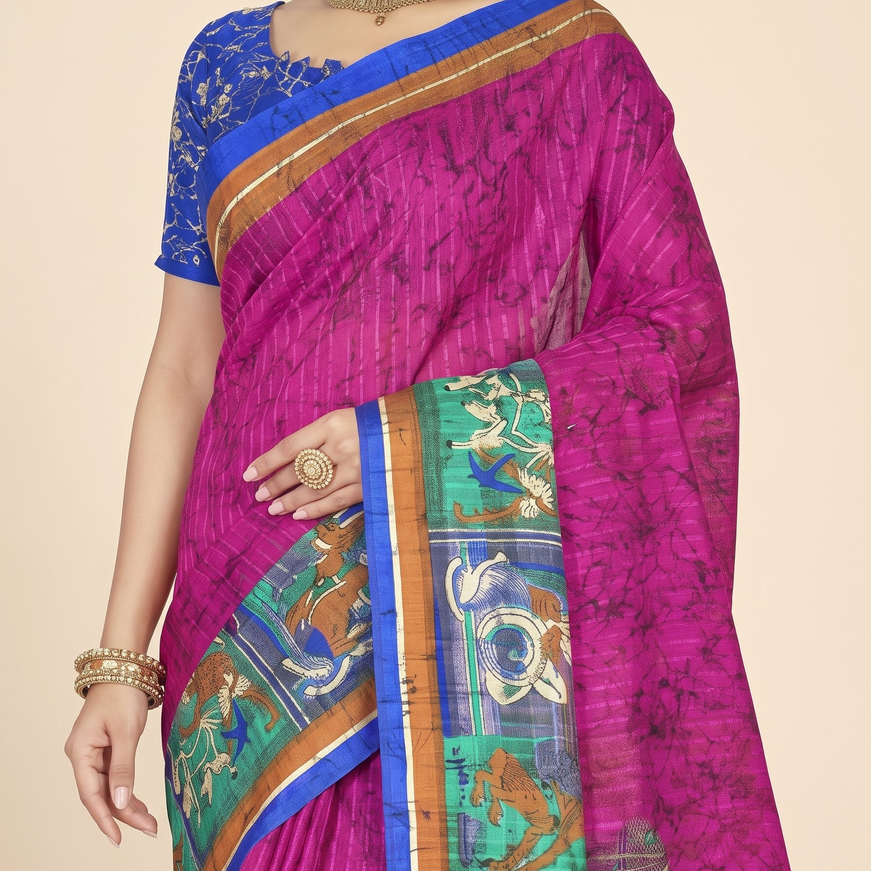 Shared pallu close-up [sku:D.NO.56641]