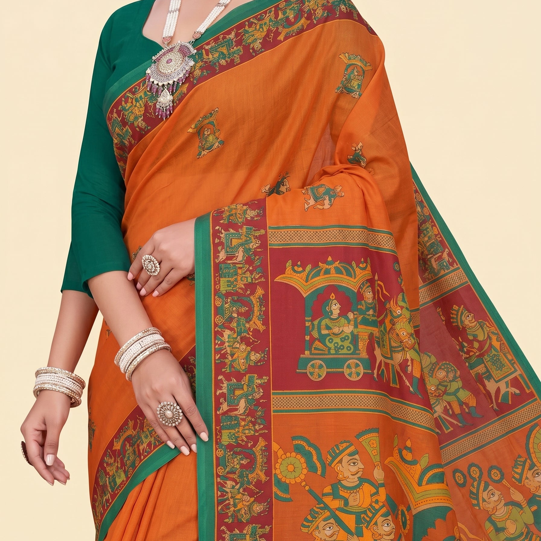 Pallu close-up