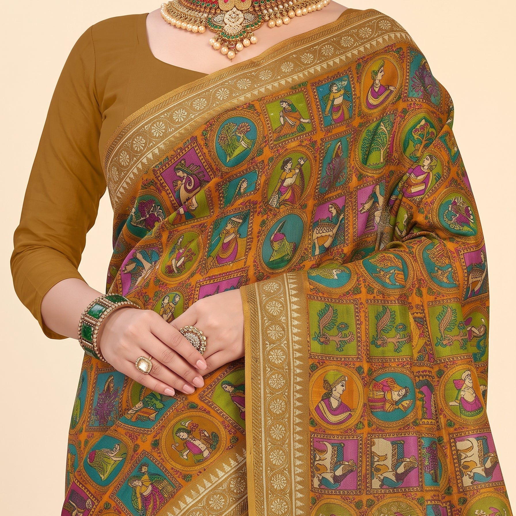 Shared pallu close-up [sku:BV-25597]