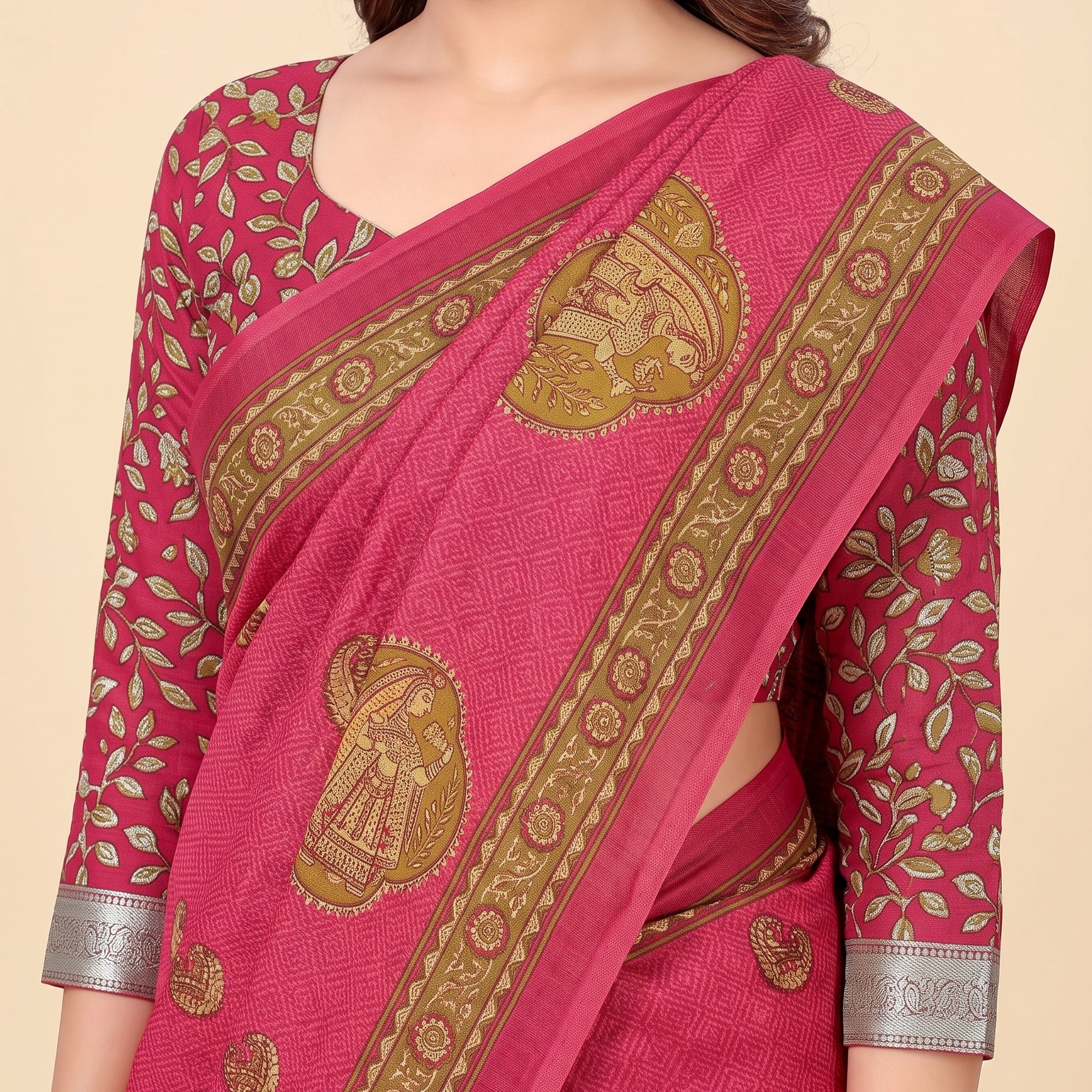 Shared pallu close-up [sku:KN-62897]