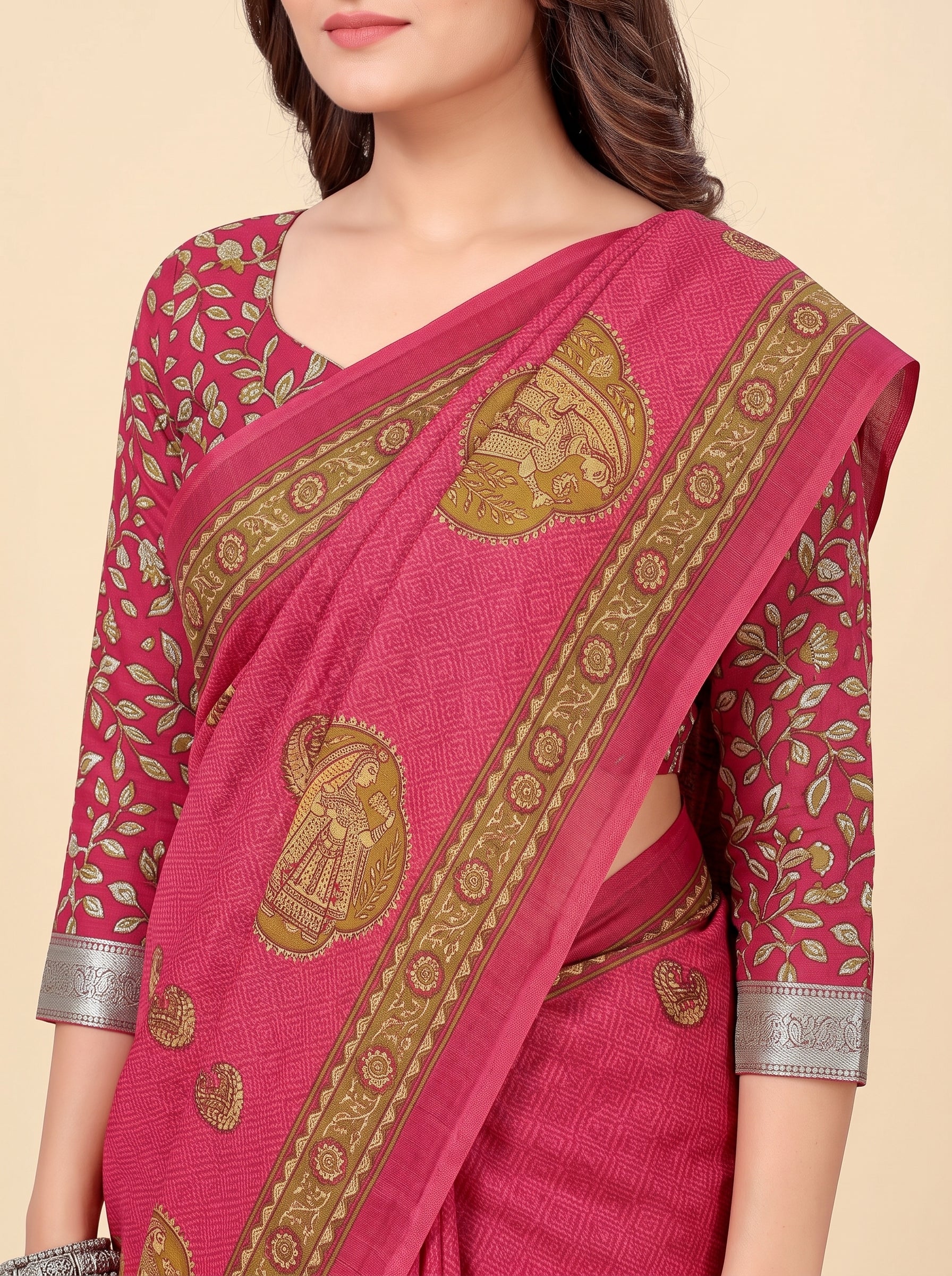 Shared pallu close-up [sku:KN-62897]