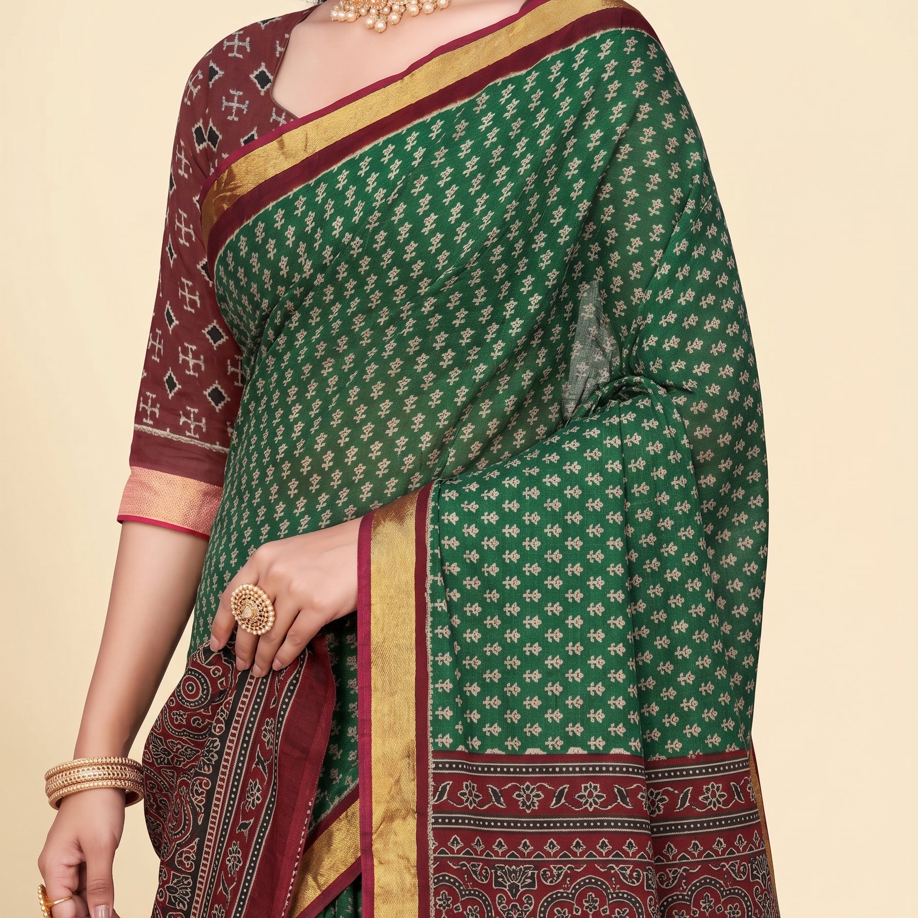 Pallu close-up