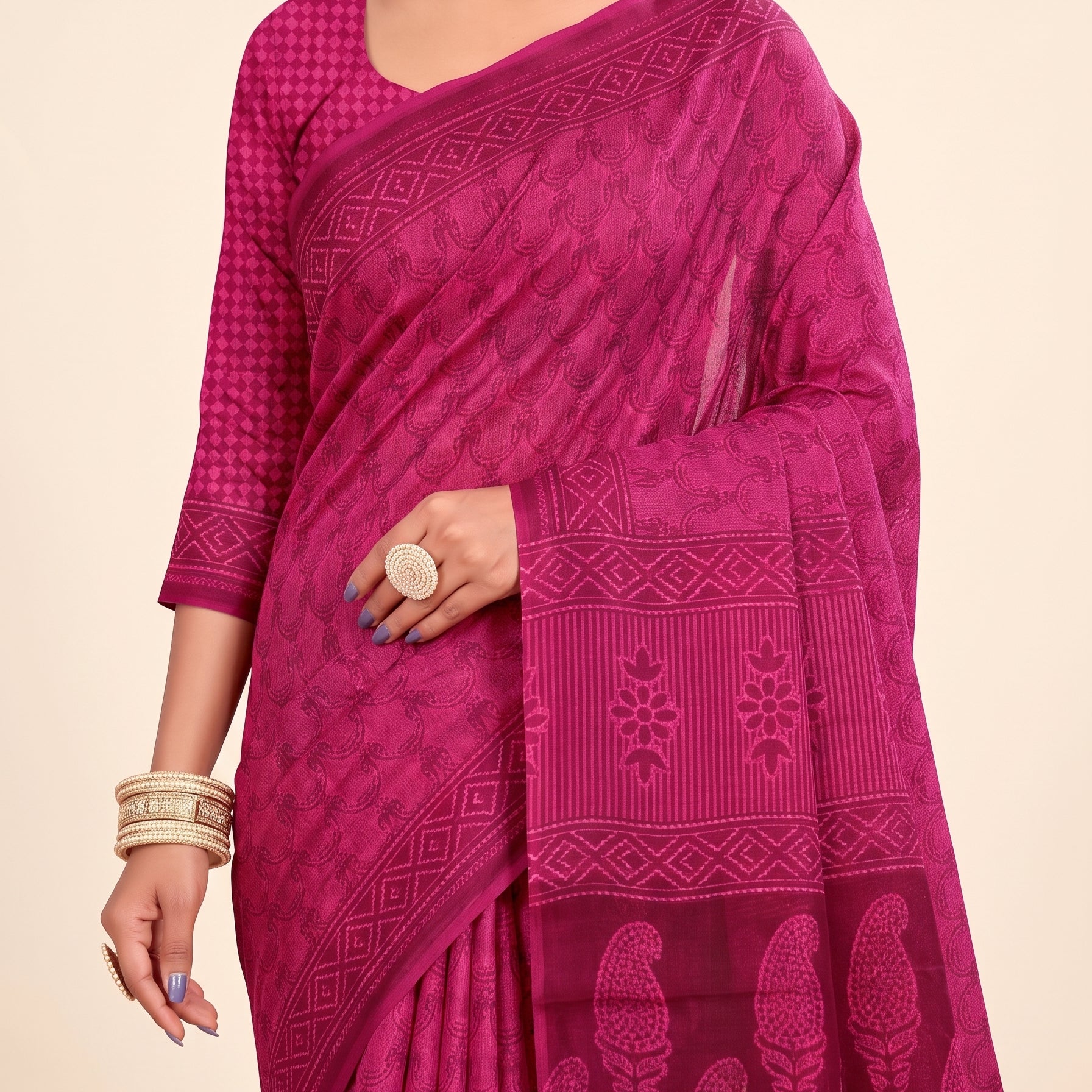 Shared pallu close-up [sku:KN-55043]