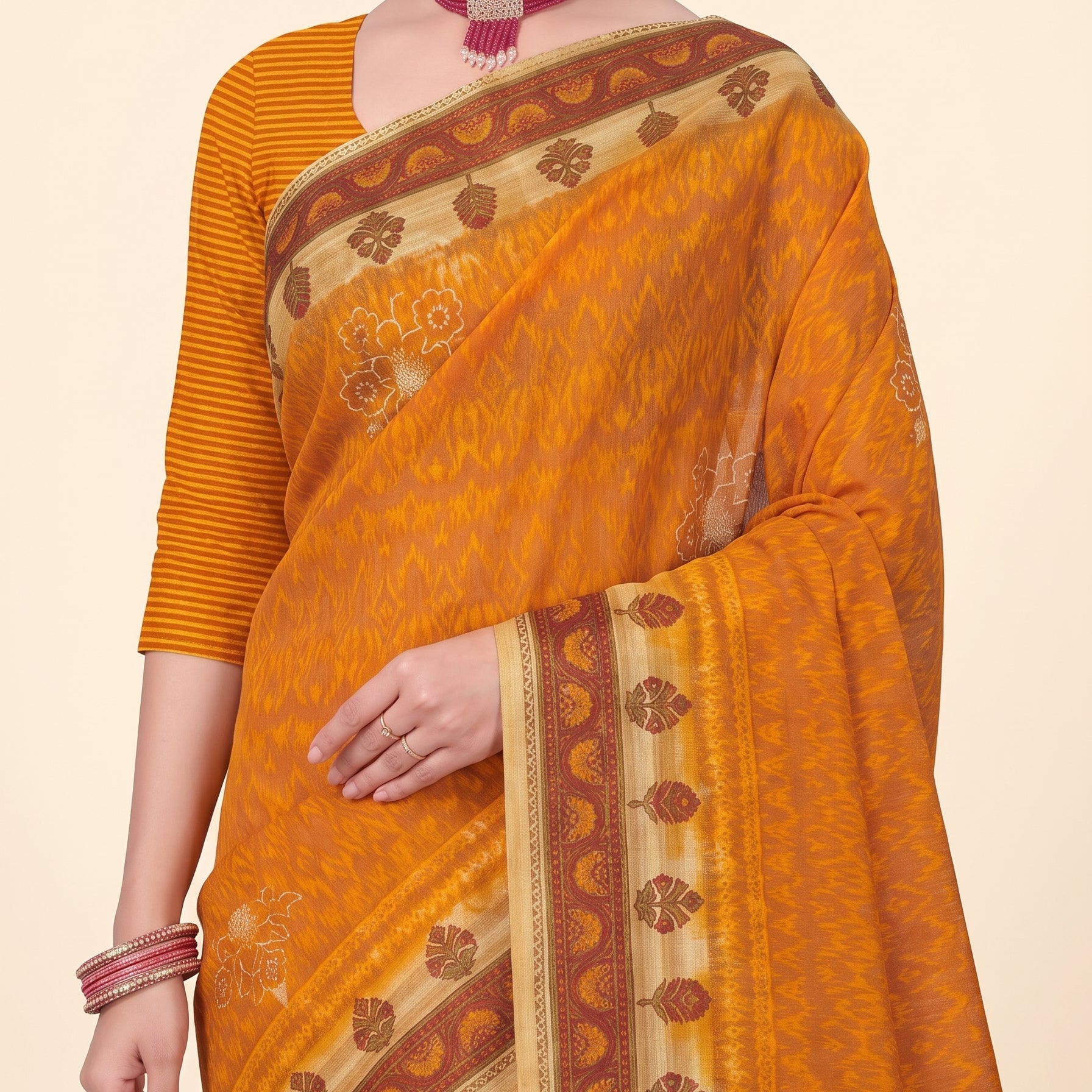 Shared pallu close-up [sku:KN-8052]