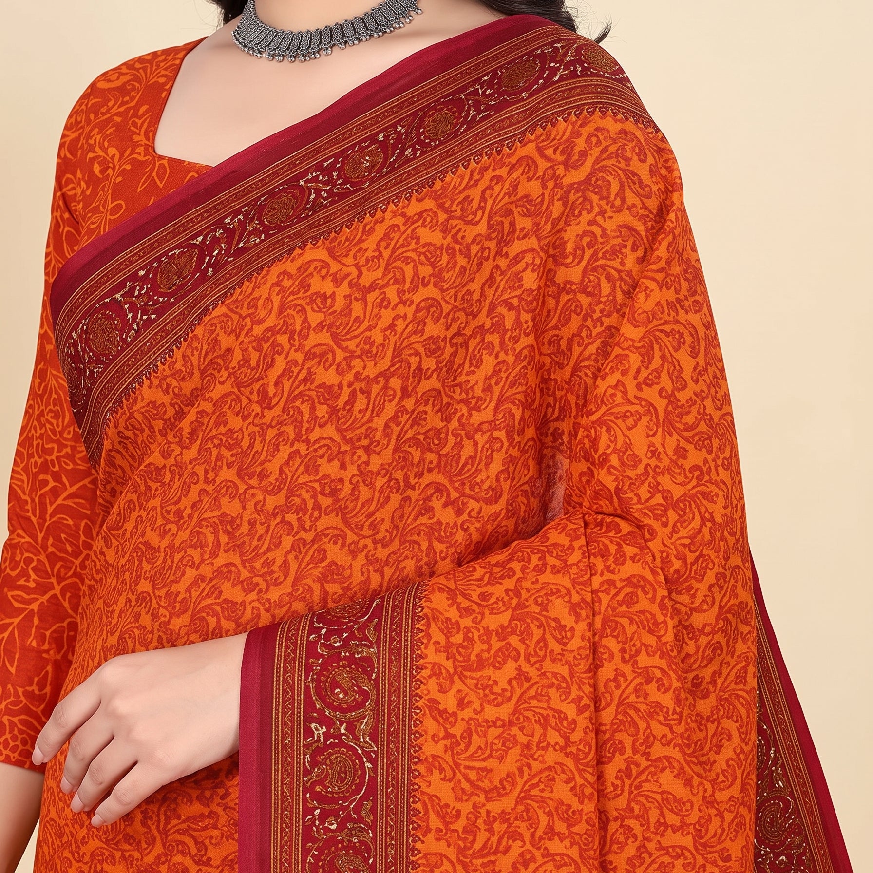 Shared pallu close-up [sku:KN-67659]