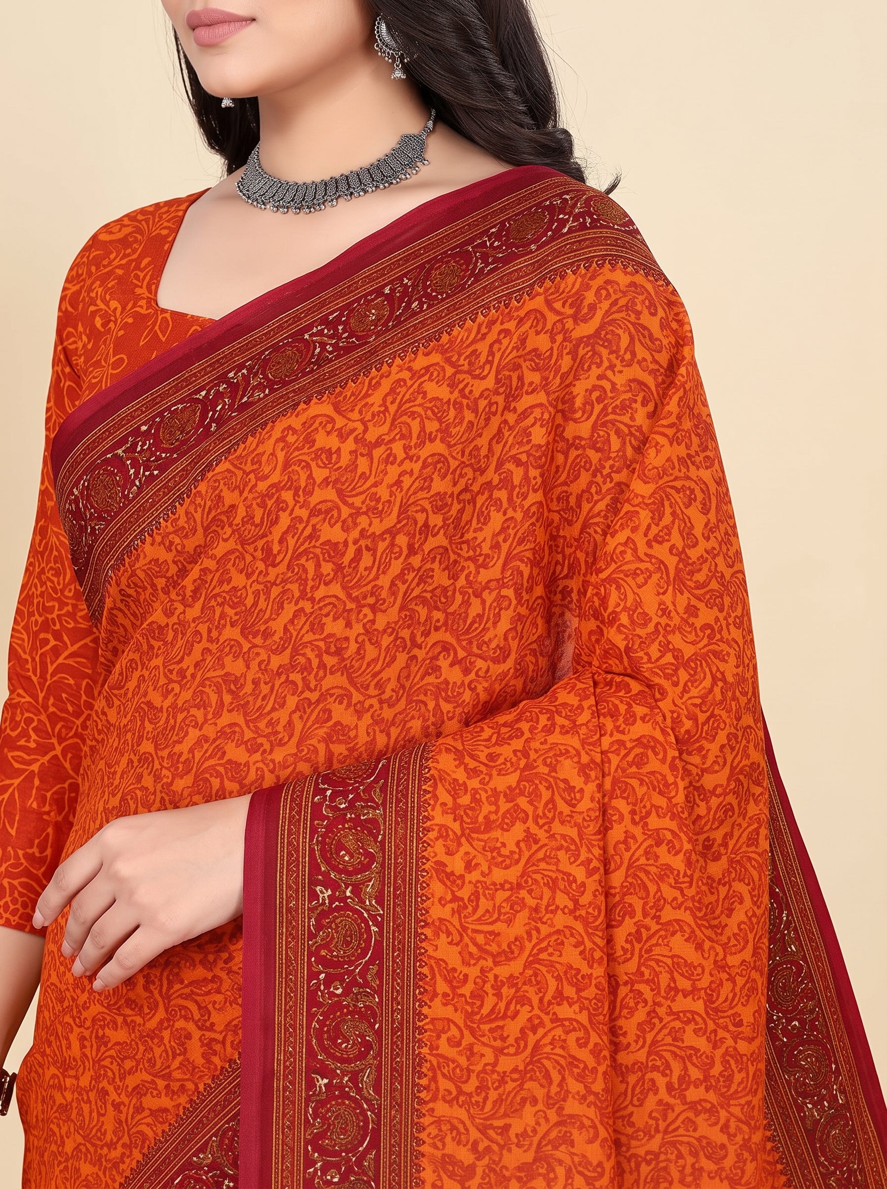 Shared pallu close-up [sku:KN-67659]