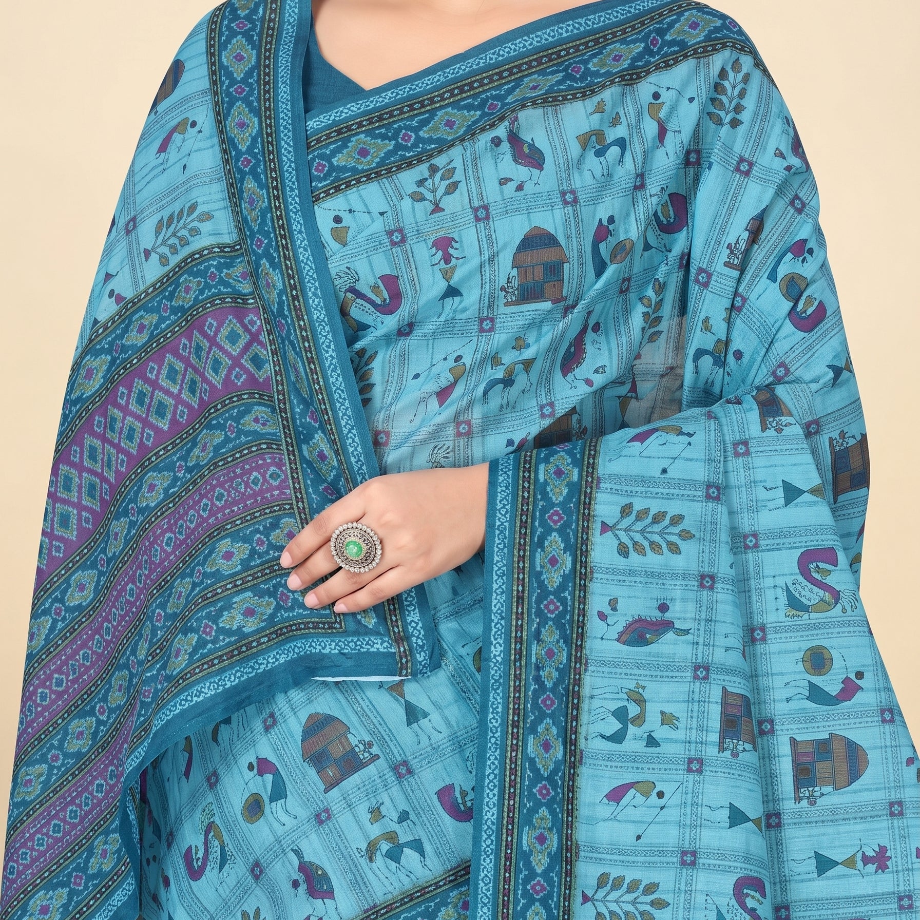 Pallu close-up
