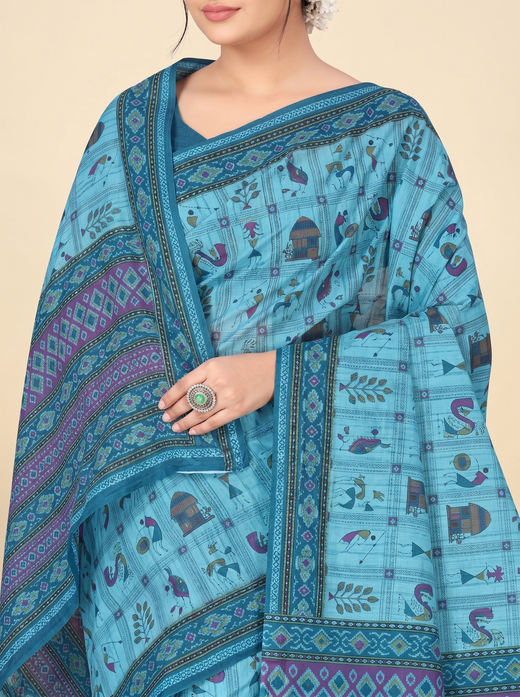 Pallu close-up
