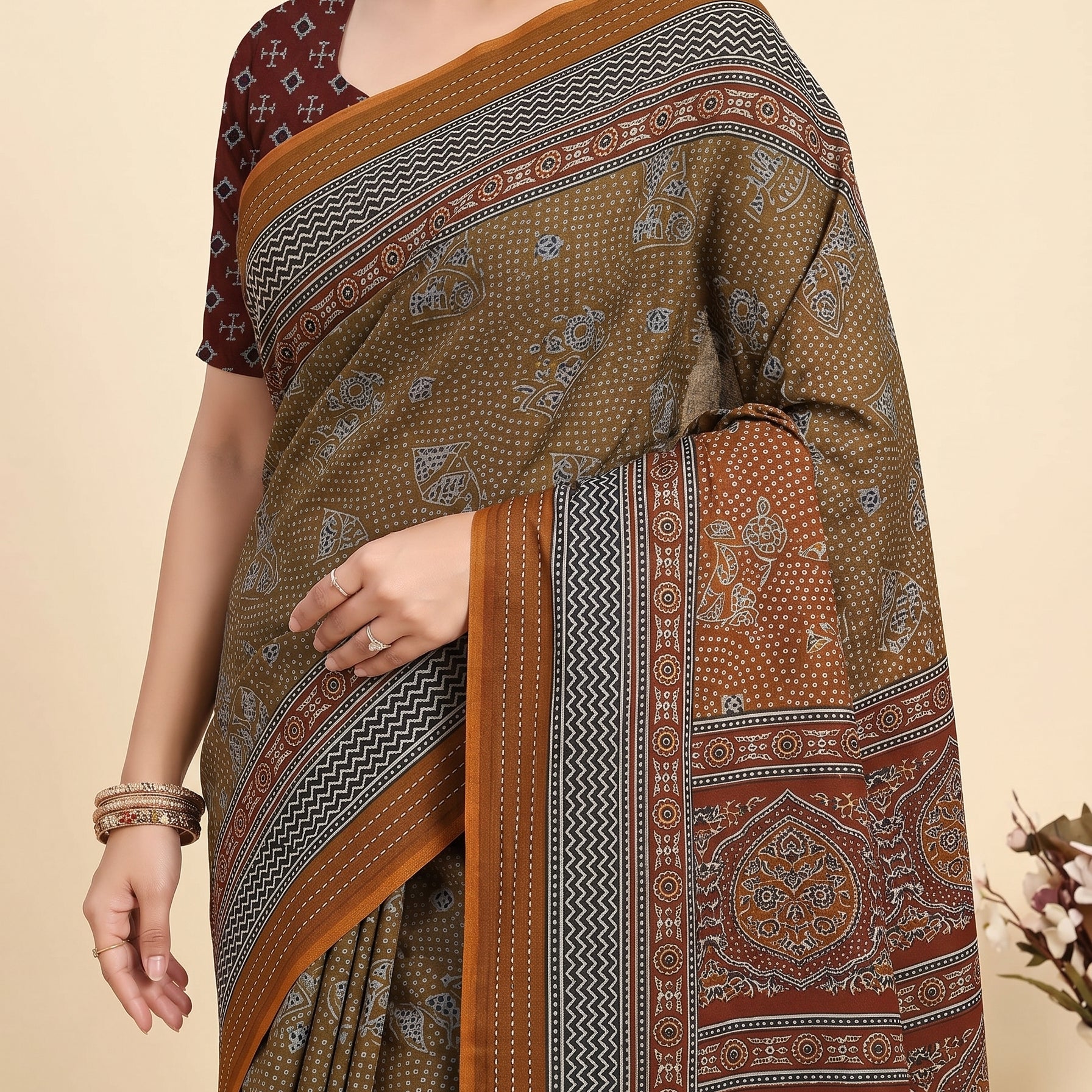 Pallu close-up