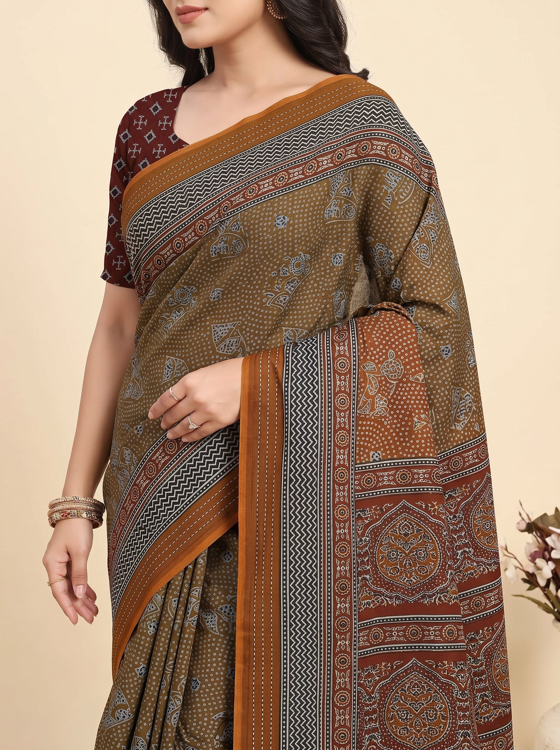 Pallu close-up