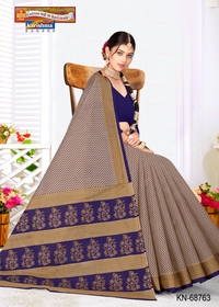 Navy Blue & Beige