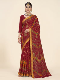 Leheriya with Ornamental Pallu