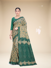 Dark Green & Beige
