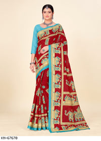 Maroon & Sky Blue