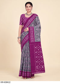 Purple Geometric Pallu