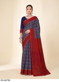 Navy Blue & Red