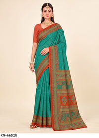 Sea Green & Rust Orange