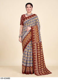 Ikat Leafy Border