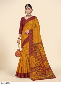 Folk Art Grid Pallu