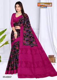 Pink Blue Floral Print
