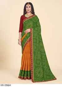 Paisley Wheel Bandhani