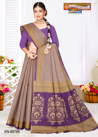 Purple & Beige